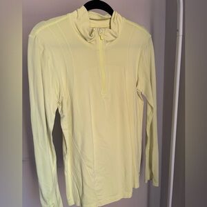 Gap Fit Long Sleeve Quarter Zip Lime Green Size Large